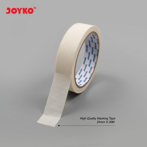 MASKING TAPE JOYKO - LAKBAN KERTAS 24MM X 20M / 48MM X 20M