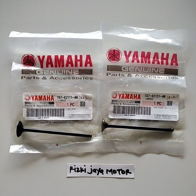 Klep valve in & ex intake exhaust 1S7-E2111-00 & 1S7-E2121-00 ori YAMAHA
