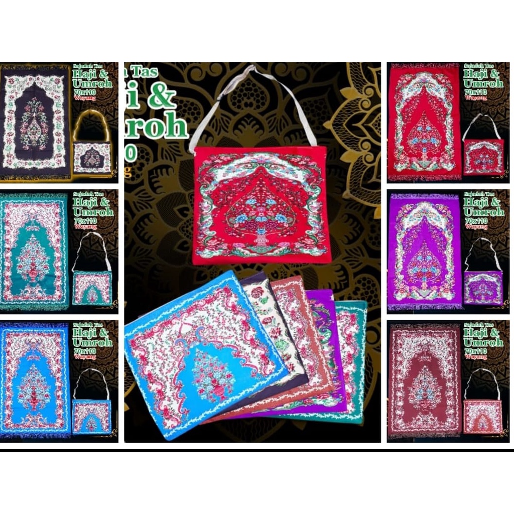SAJADAH TEBAL TURKY ANTI SLIP JUMBO / SAJADAH BUSA EMPUK / SAJADAH TEBAL TAS