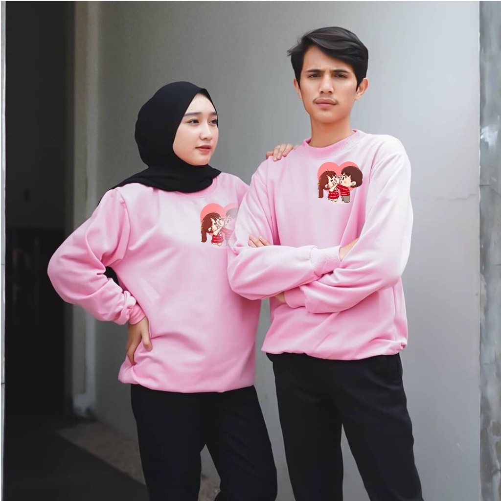 baju lengan panjang COUPLE love / kaos distro trendy keren dan kekinian / kaos terlarid