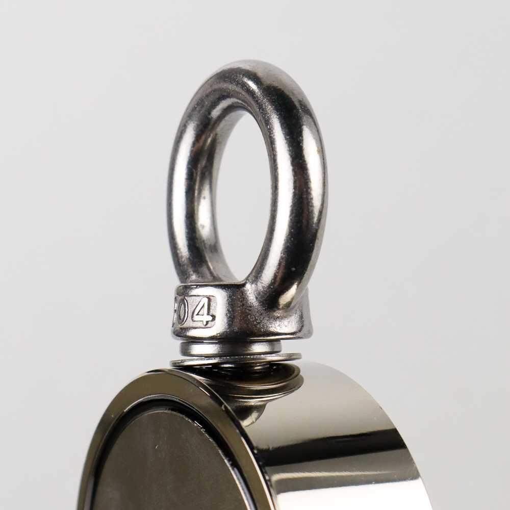 Magnet Gantungan Round Hook Strong Neodymium 67mm - D67 - Silver