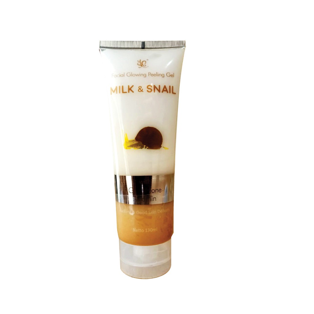 SYB Facial Glowing Peeling Gel With Milk & Snail - Peeling Wajah - Scrub Wajah - Peeling Gel SYB