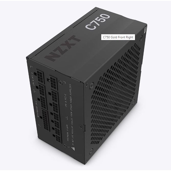 NZXT PSU C750M 750 Watts 80 Plus Gold - Fully Modular Power Supply NP-C750M GARANSI RESMI