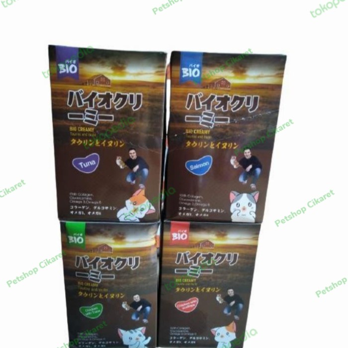 

BIO CREAMY 1 BOX ISI 12 PCS - SALMON- TUNA - CHICKEN TUNA