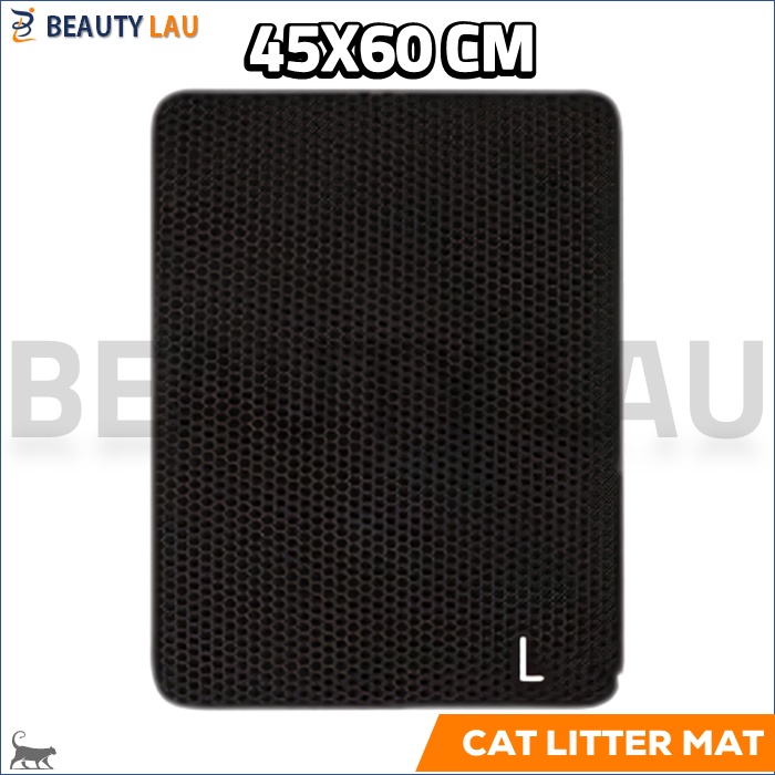 KESET KARPET PASIR KUCING ALAS TATAKAN PASIR KUCING CAT LITTER MAT ALAS LITTER BOX DOUBLE LAYER WATERPROOF MUDAH DIBERSIHKAN