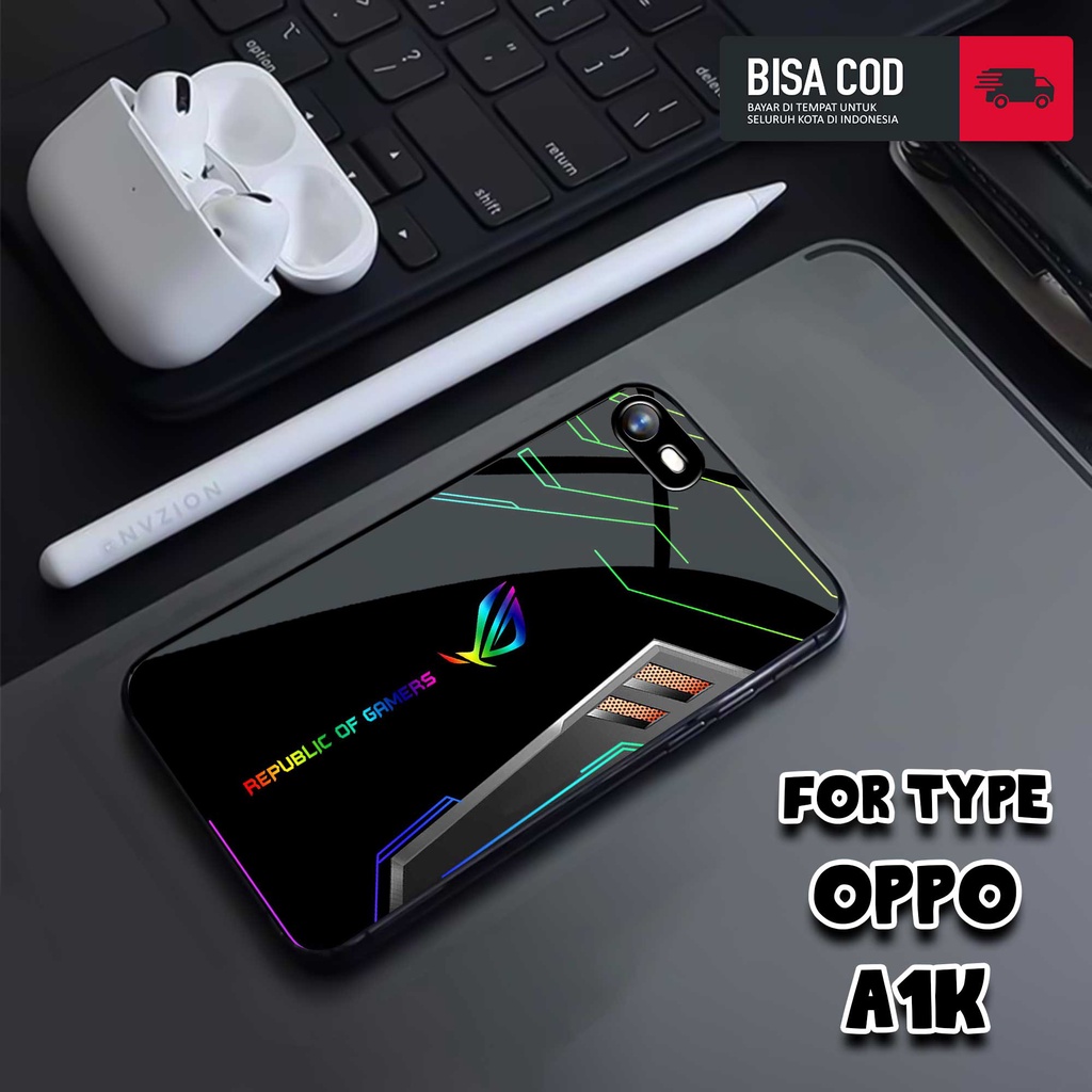 Case OPPO A1K 2023 - MOTIF [ROG GAMERS] - Casing OPPO A1K - Hardcase Premium Glossy - Silikon - Soft