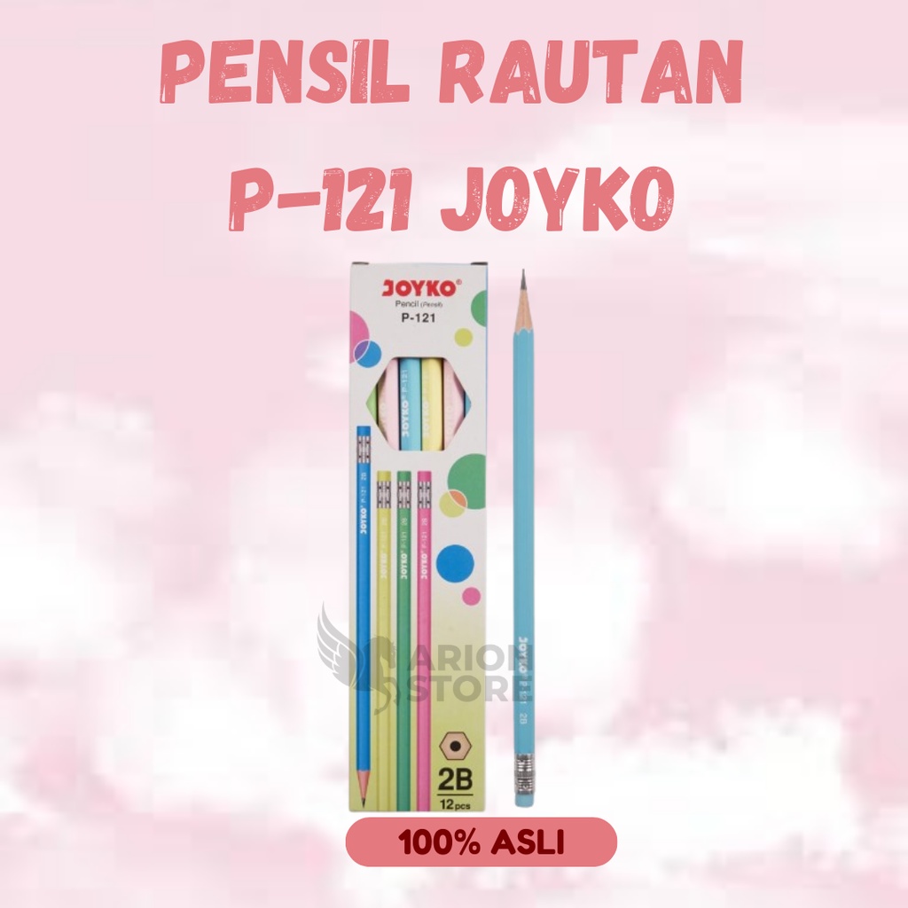 

Pensil Rautan 2B P-121 Warna Pastel / Pensil Rautan P-121 Joyko [PAX]