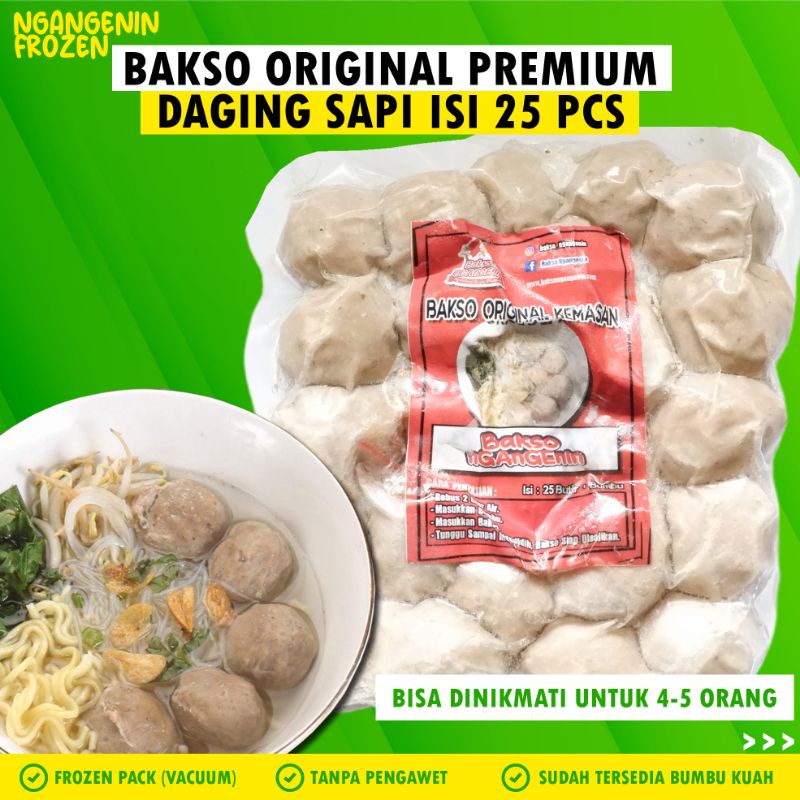 

Bakso Original Frozen Premium Isi 25 Pcs