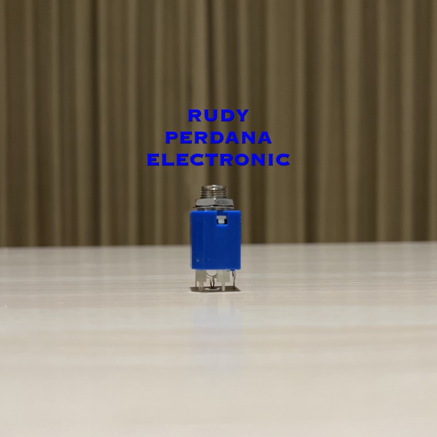 SOCKET SOKET AKAI 6.5 MM STEREO 5P 5 PIN PANEL BODI SEGI KOTAK BIRU