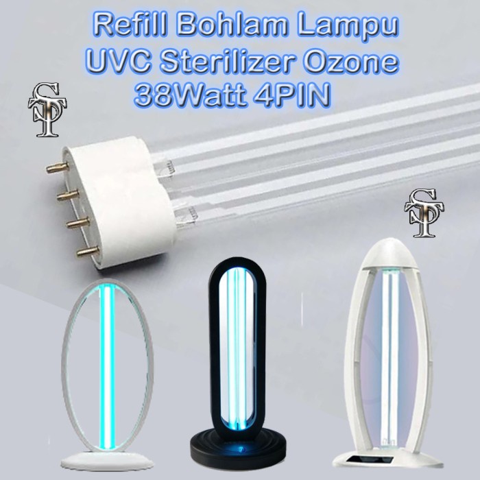 Terlaris Refill Lampu Uvc Sterilizer Ozone Lampu Bohlam Refill Uvc 38 Wat 4 Pin