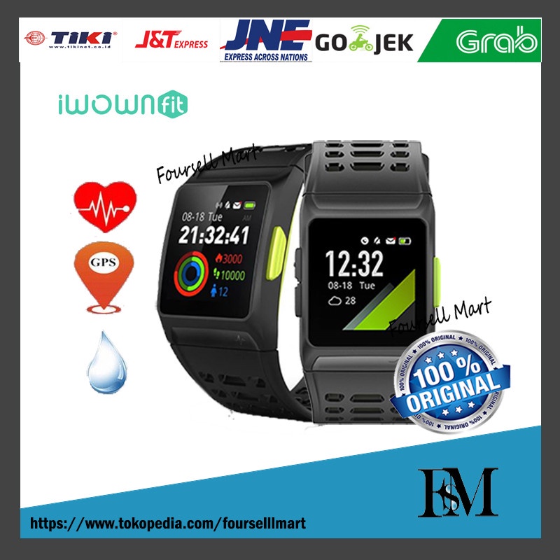 Iwown GPS Sport Smart Band P1 ECG GPS smart watch with IP68 waterproof ary55 Berkualitas
