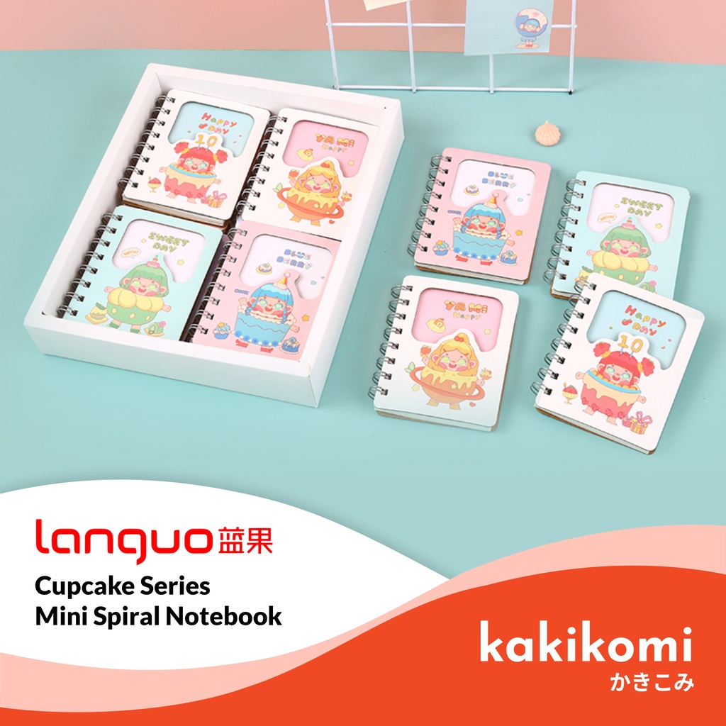 

Buku Catatan Mini Languo Cupcake Series Mini Spiral Notepad