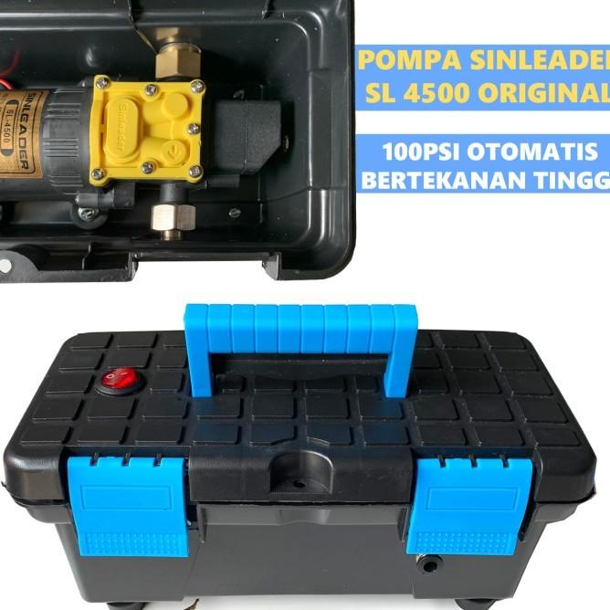 Paket Set Alat Mesin Pompa Box Mini Untuk Cuci Motor Mobil Ac Portable