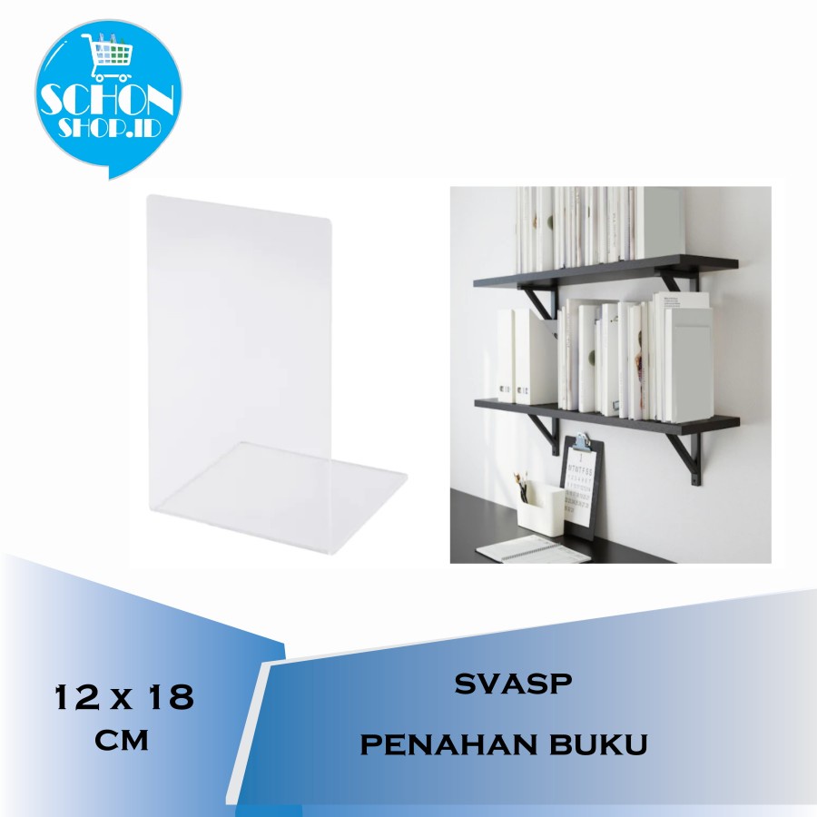 

Penahan Buku / Sandaran Pembatas Buku Akrilik SVASP - Putih-hitam-akrilik