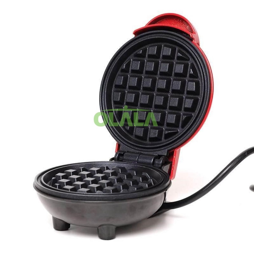 MINI MAKER WAFFLE ELEKTRIK MESIN PEMBUAT WAFFLE PIZZA SANDWICH MINI ANTI LENGKET WP-MK03