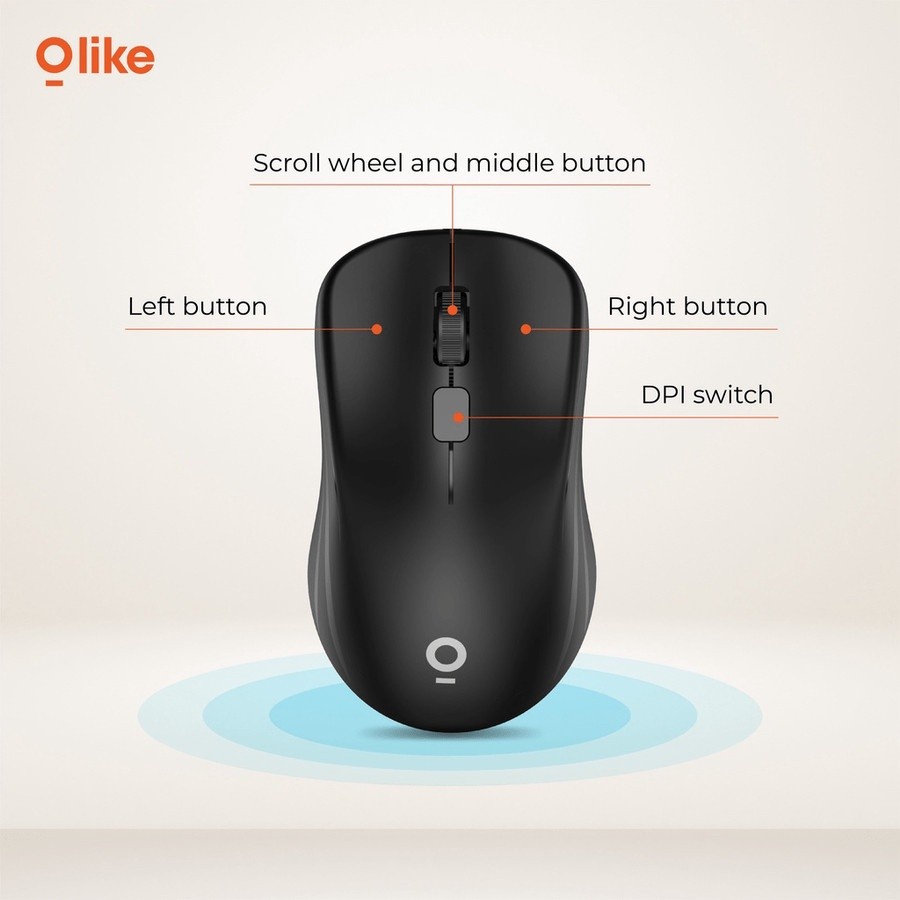 Mouse Olike M1 Black Usb