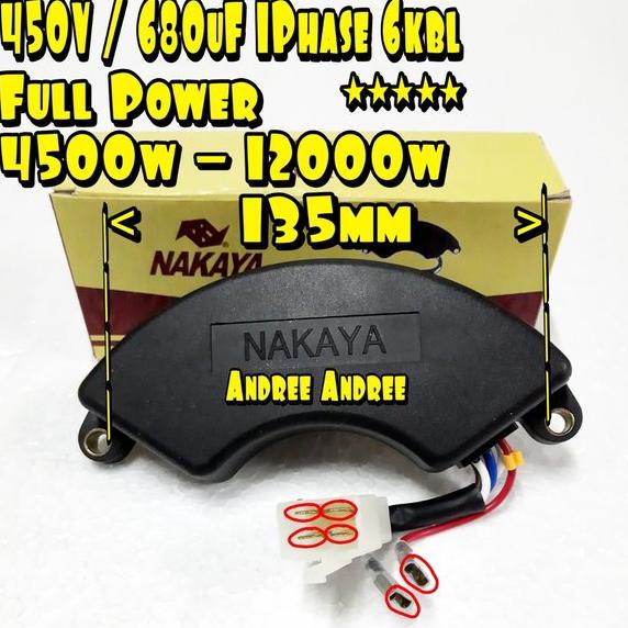 AVR 450 V 680 uF Sabit Genset - Generator Bensin dan Diesel 5000 6000 7000 9500 watt Plastik  Nakaya