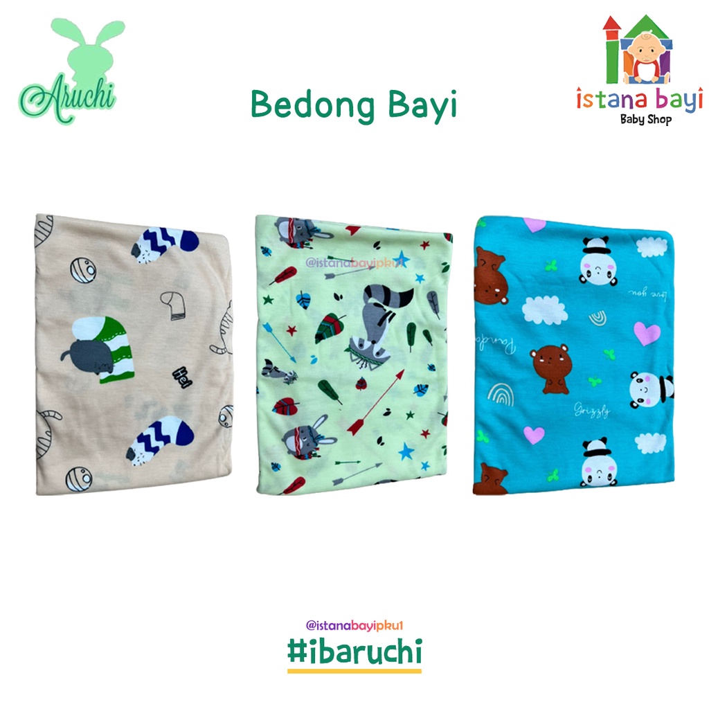 Aruchi Baby Bedong Motif 1 Pcs - Bedong bayi/kain bedong/pakaian bayi