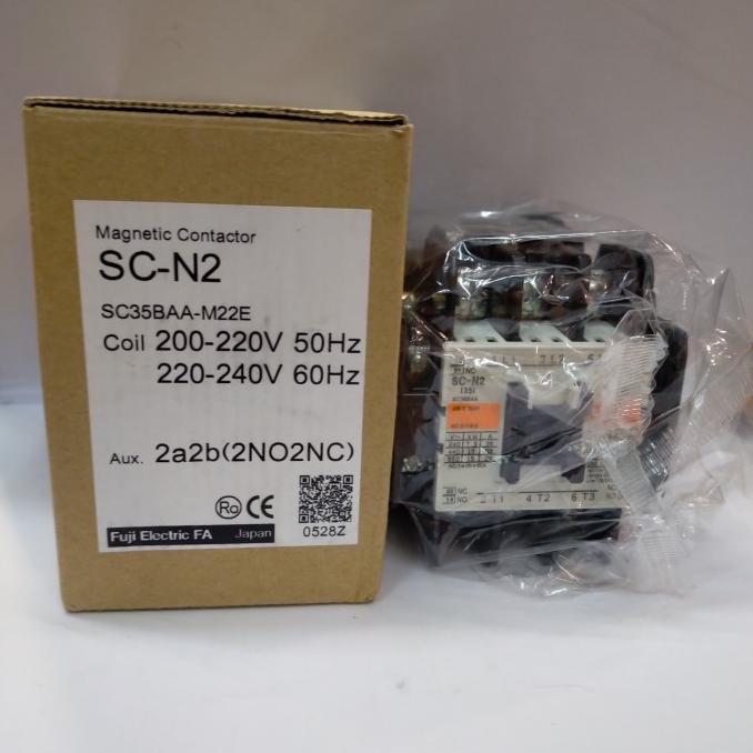 MAGNETIC CONTACTOR SC-N2 2NO 2NC FUJI ELECTRIC