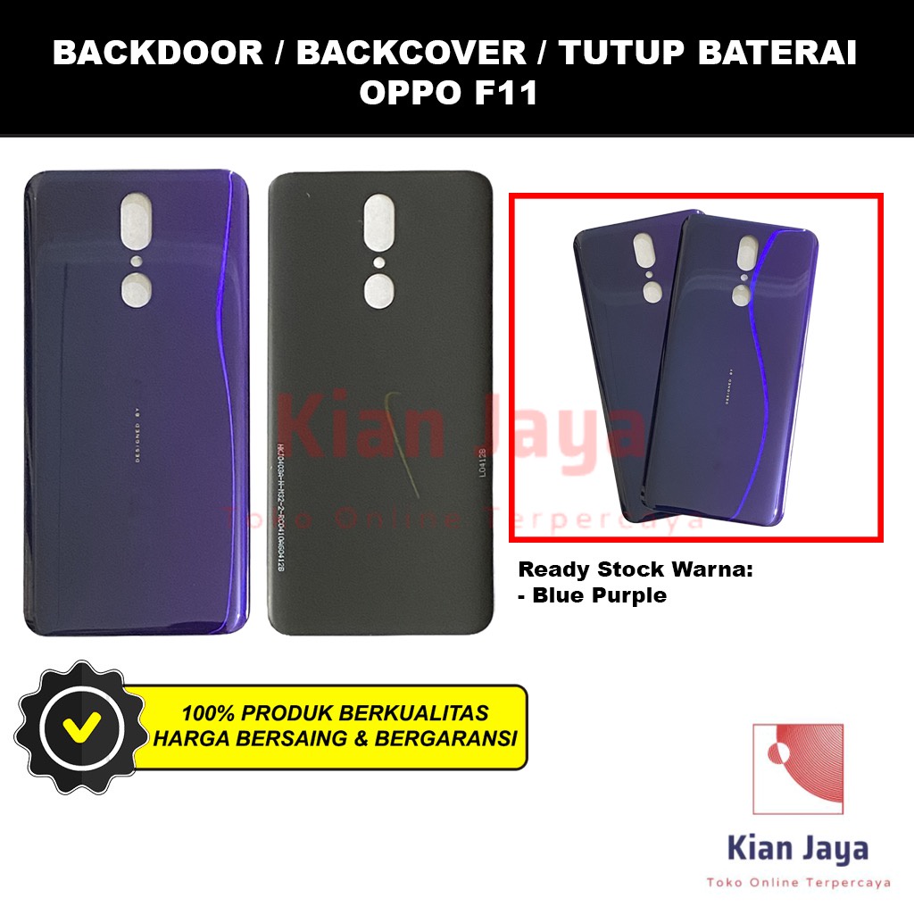 Backdoor Oppoo F11 Back Cover Tutup Belakang Baterai Cassing Casing Backcase Original