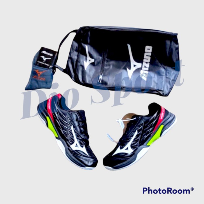 {MentariStore} Sepatu Badminton Mizuno Wave Claw Premium Sepatu Mizuno Wave Claw ORI - Biru 40 Limit