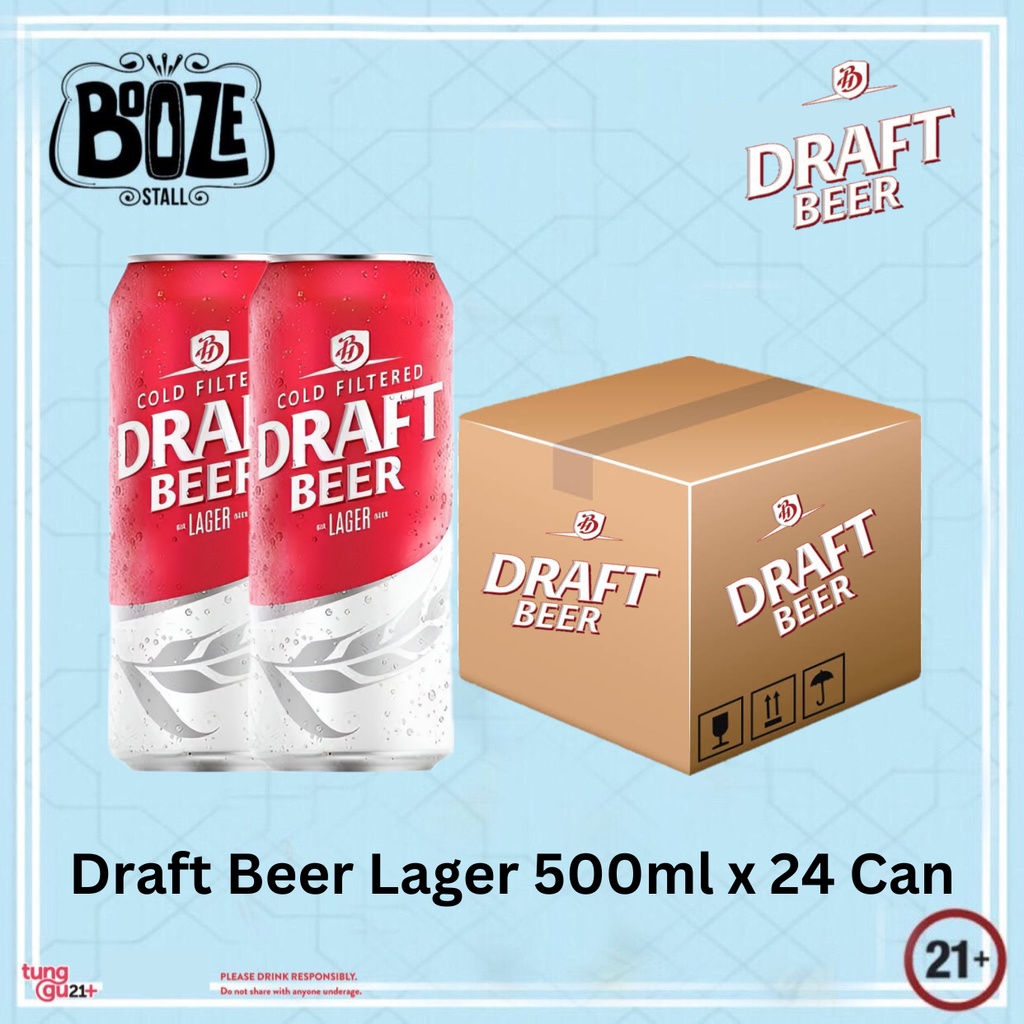 Draft Beer 500ml x 24 can (satu karton)