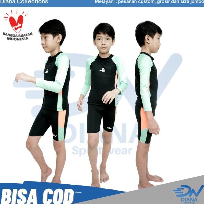 baju setelan renang anak laki laki | baju renang anak panjang