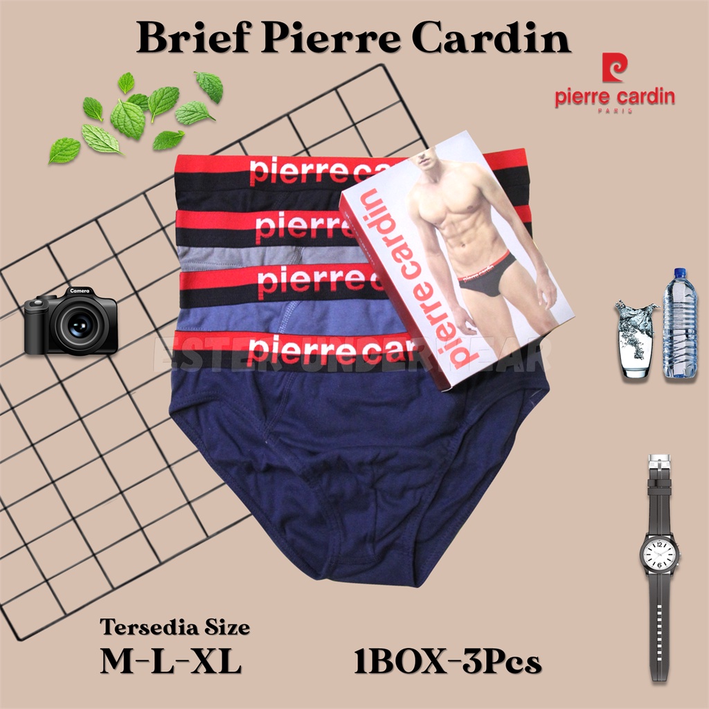 Celana Dalam Pria PIERRE CARDIN  PC 1029 ISI-3 PCS Bahan Katun