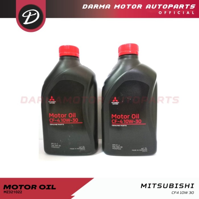 Oli Mesin Diesel Cf 10W-40 Original Asli Mitsubishi Cf 10W-40 1 Liter