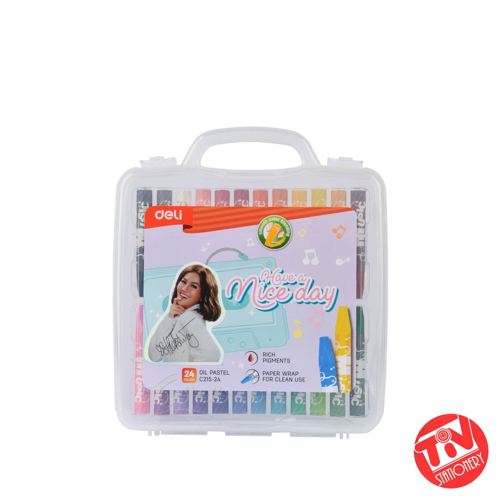 

[DELI X AGNEZ MO] Deli Oil Pastel / Crayon / Krayon 24 Nyaman Digenggam CC215