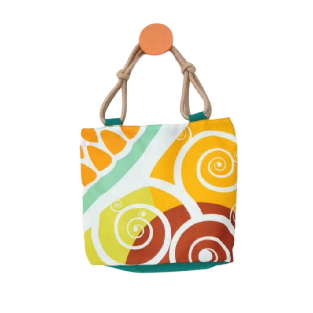 tas wanita Tote bag Kanvas Resleting Premium - Tote Bag Selempang wanita Tali Sumbu PrintingTerkini