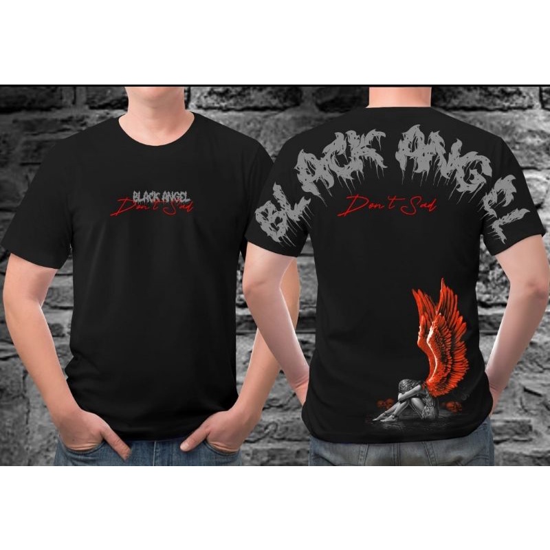 bayar di tempat kaos t-shirt pria motif kanji abstrak origins kaos katana black angel japanes kaos terlaris dan termurah 2022