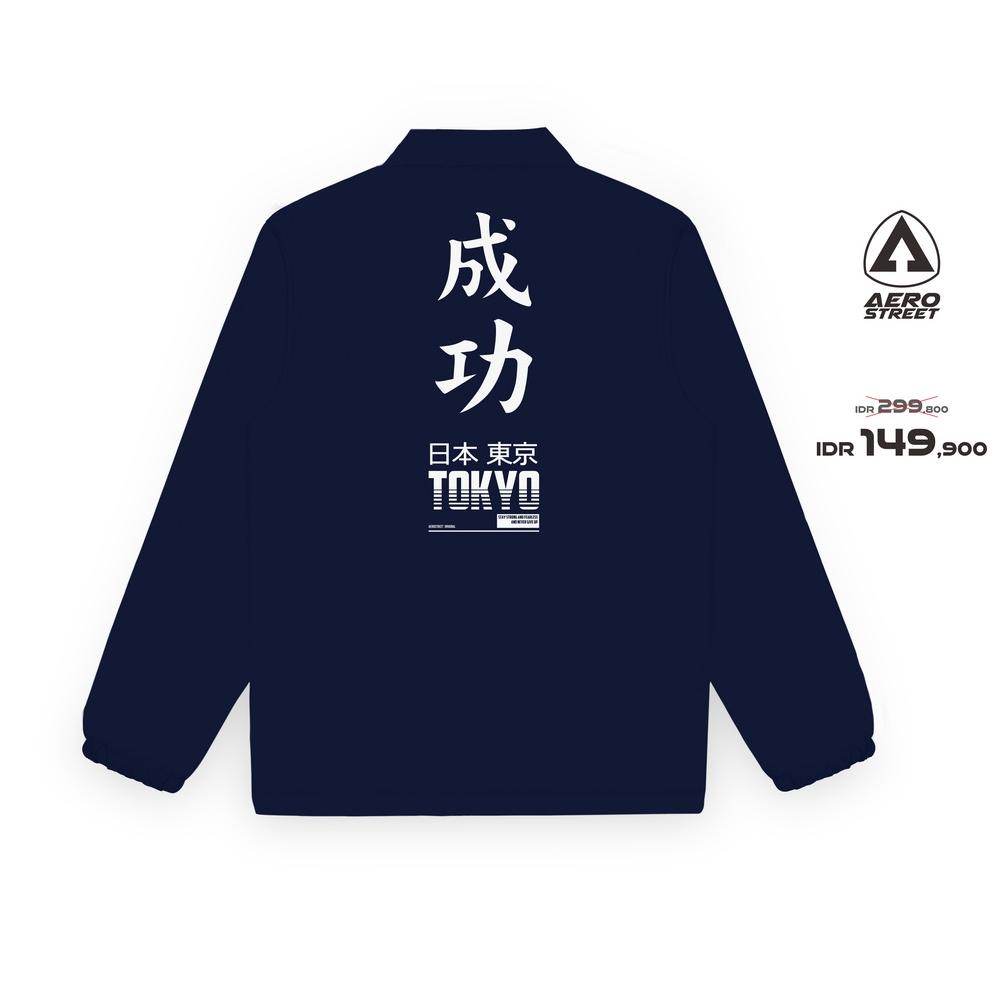 MURAH MERIAH Aerostreet Coach Jacket Tokyo Navy Jaket DADAA