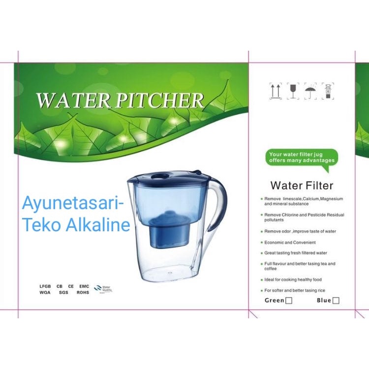 Alkaline Water Pitcher / Teko Alkaline / Teko Air Minum Alkaline