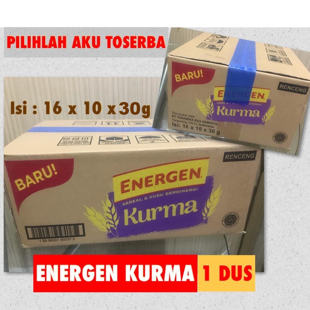 Energen KURMA Renceng 30gr x 10 Sachet (HARGA 1 DUS)