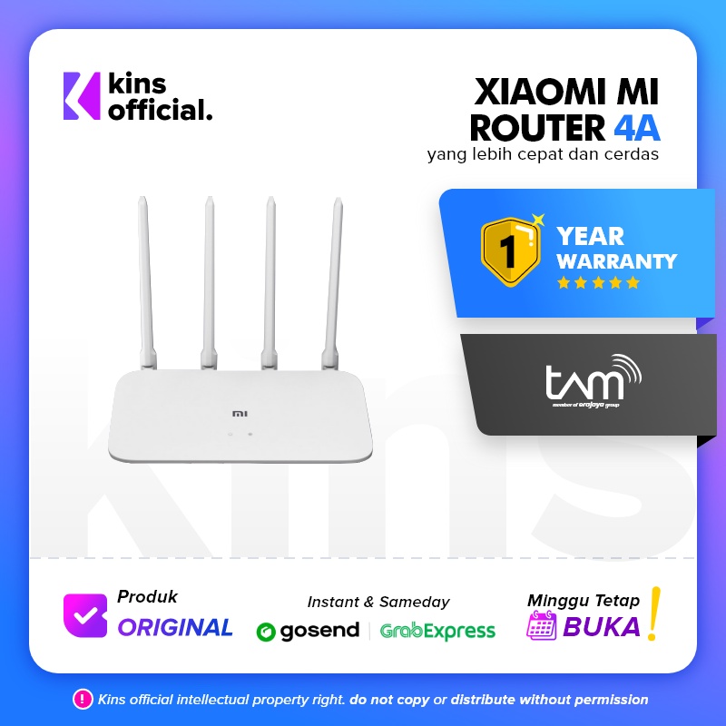 Xiaomi Mi Router 4A Dual-Core Full Gigabit 4 Wireless GLOBAL VERSION Garansi Resmi