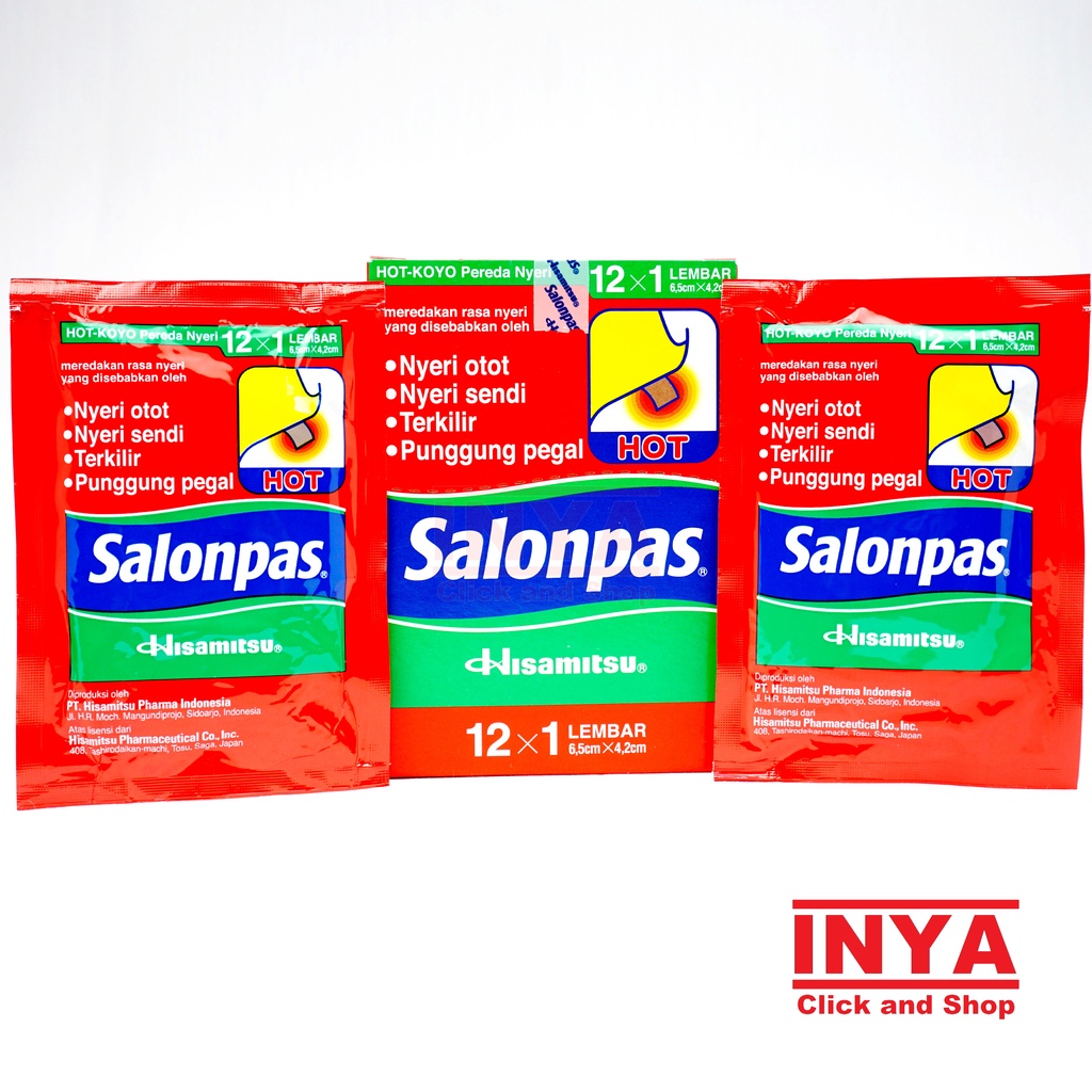 Koyo SALONPAS HOT HISAMITSU BOX isi 10x12 Lembar - Muscle Medicated Patch