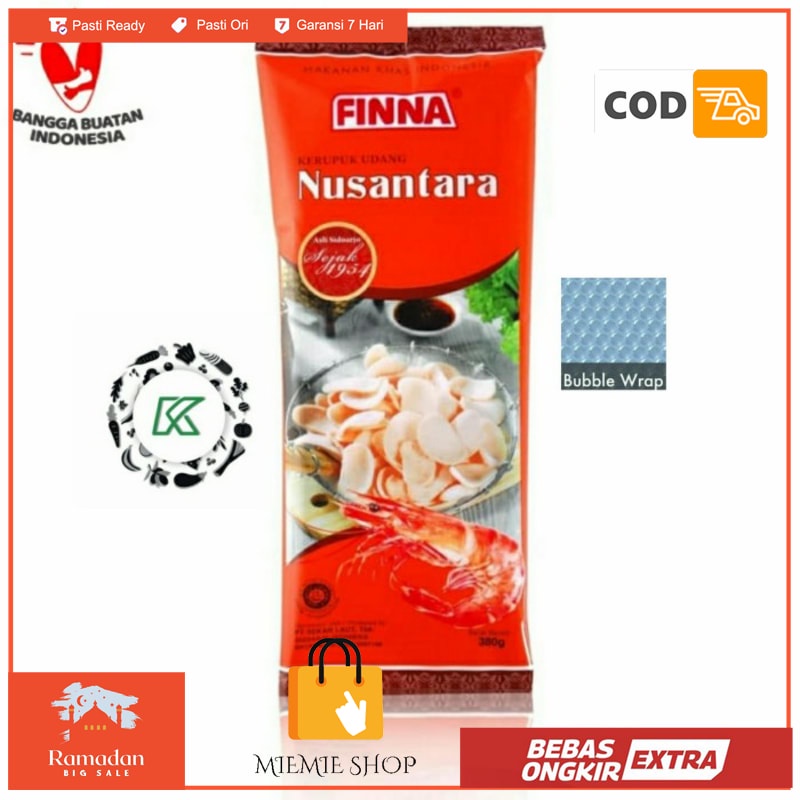 

Finna Kerupuk Udang Nusantara 380 gr Halal READY