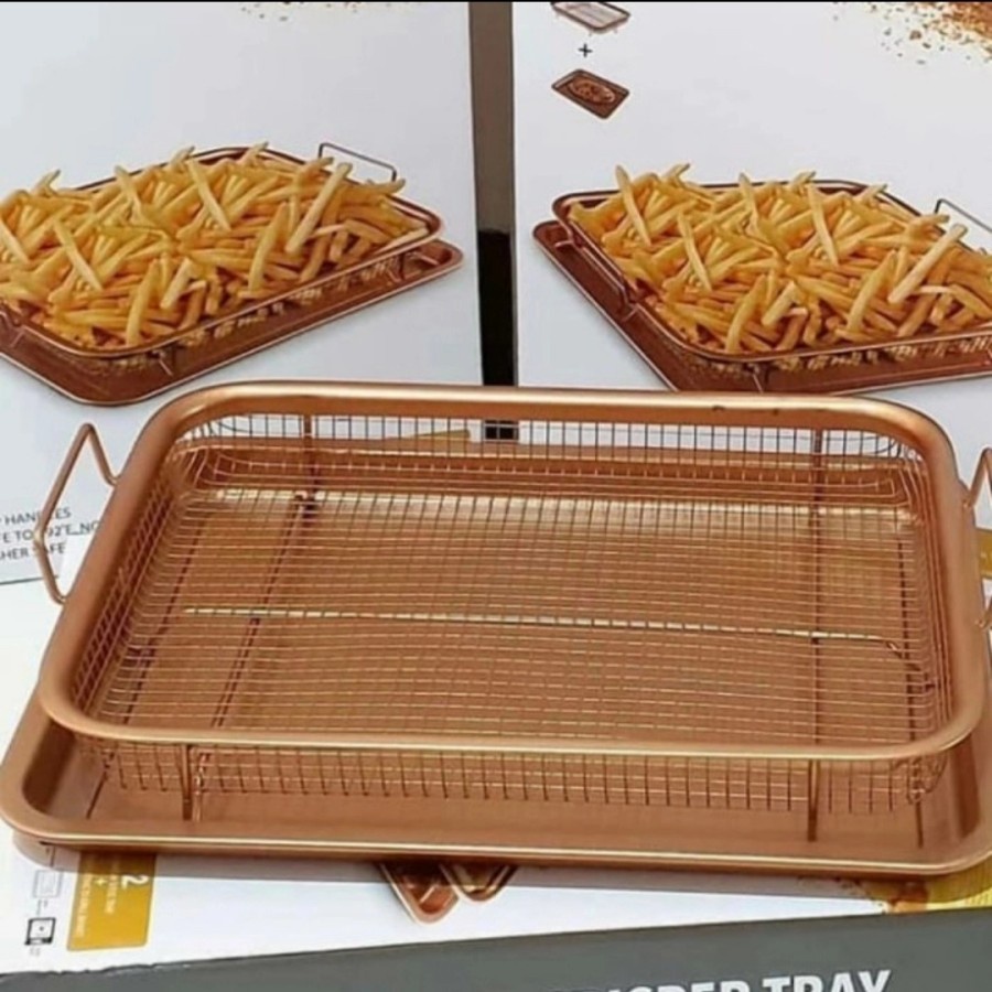 Crispy Tray potato | Crispy tray fry | Saringan minyak gorengan | Peniris Minyak | stainless Anti ka