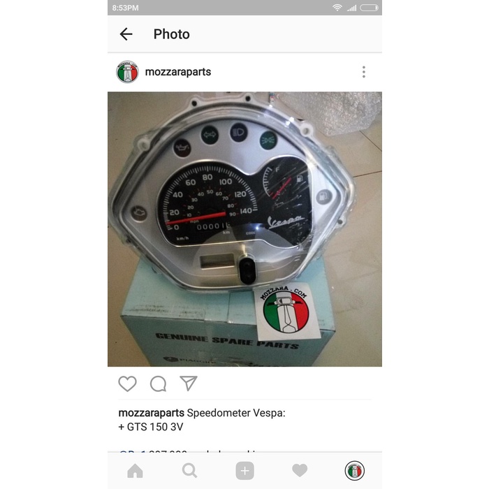 Speedometer Vespa GTS 150 3V