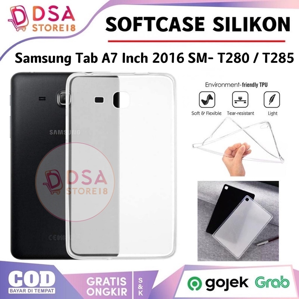 Samsung Tab A6 / Case Samsung Tab A6 7 Inch 2016 / SM-T280 T285 Ultrathin Jelly Case Tablet Silikon 