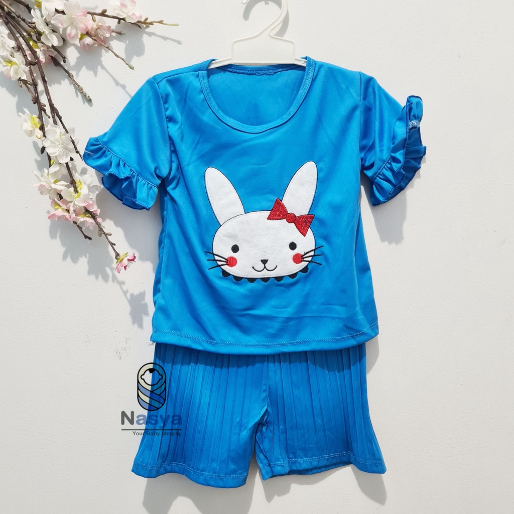 [MM-022] Setelan Baju Anak Plisket 0-9 Bulan One Set Celana