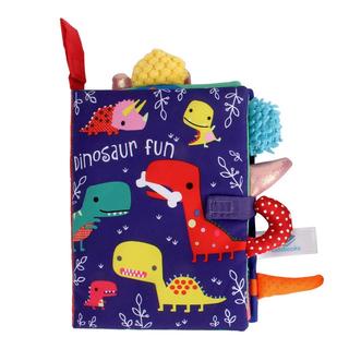 SS  Buku Kain Anak Mainan Softbook Baby Touch 3D Cloth Book With Animal Tail Sensory Bahasa Inggris Buku Belajar Edukasi