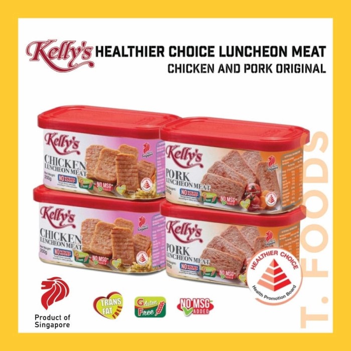 

KELLY'S LUNCHEON HAM - HEALTHIER CHOICE 200GR, NO MSG , NO TRANSFAT