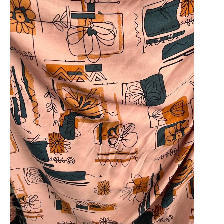 Keren guys kain katun rayon viscose premium motif bunga mawar 958)