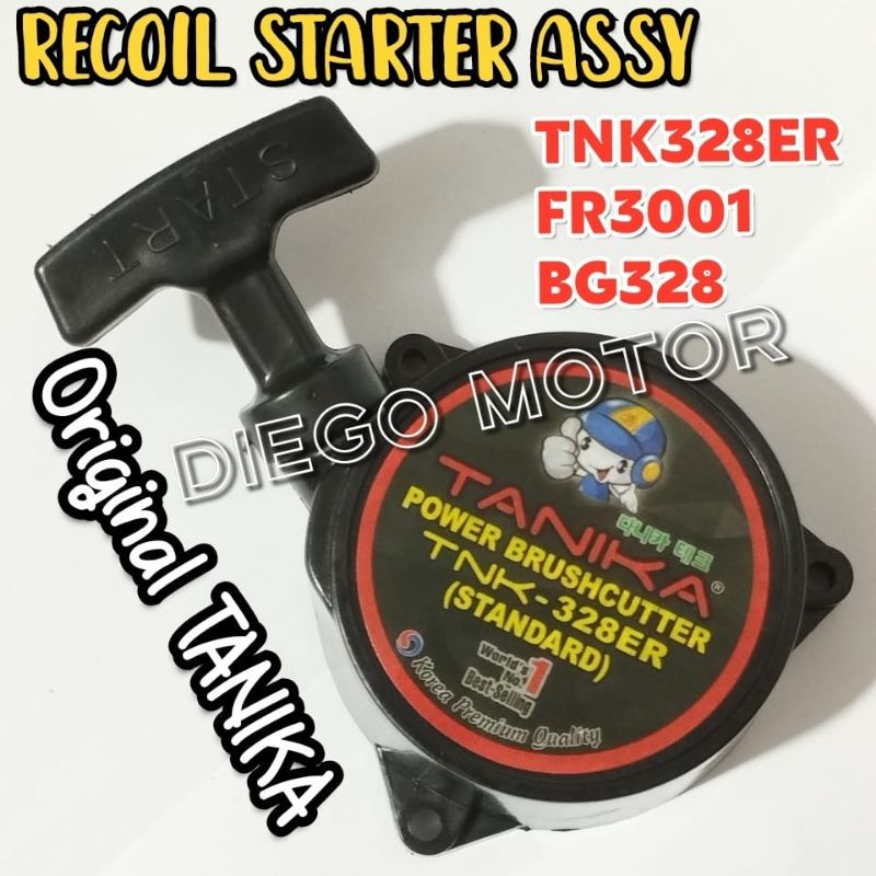 BG328 Recoil Starter Tarikan Engkol Mesin Potong Rumput 2tak TNK328ER Tanika Original