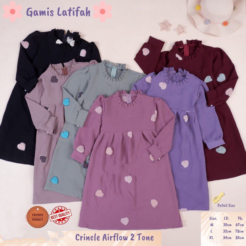 Gamis Anak / Gamis Anak Perempuan Shafiyah 2-5 Tahun Laurakidshop