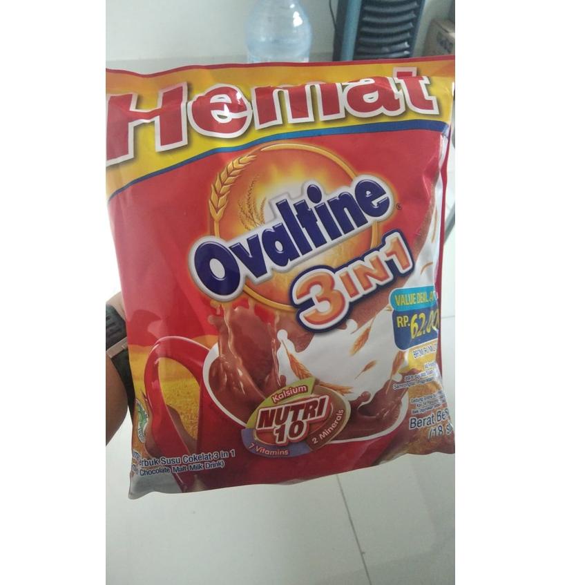 

Free Ongkir ED 20 MAR 2023 Ovaltine 3 in 1 isi 18 stick @33 gram HALAL MUI BPOM