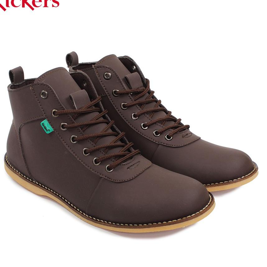 MENARIK sepatu kickers bandit semi boots pria COKLAT