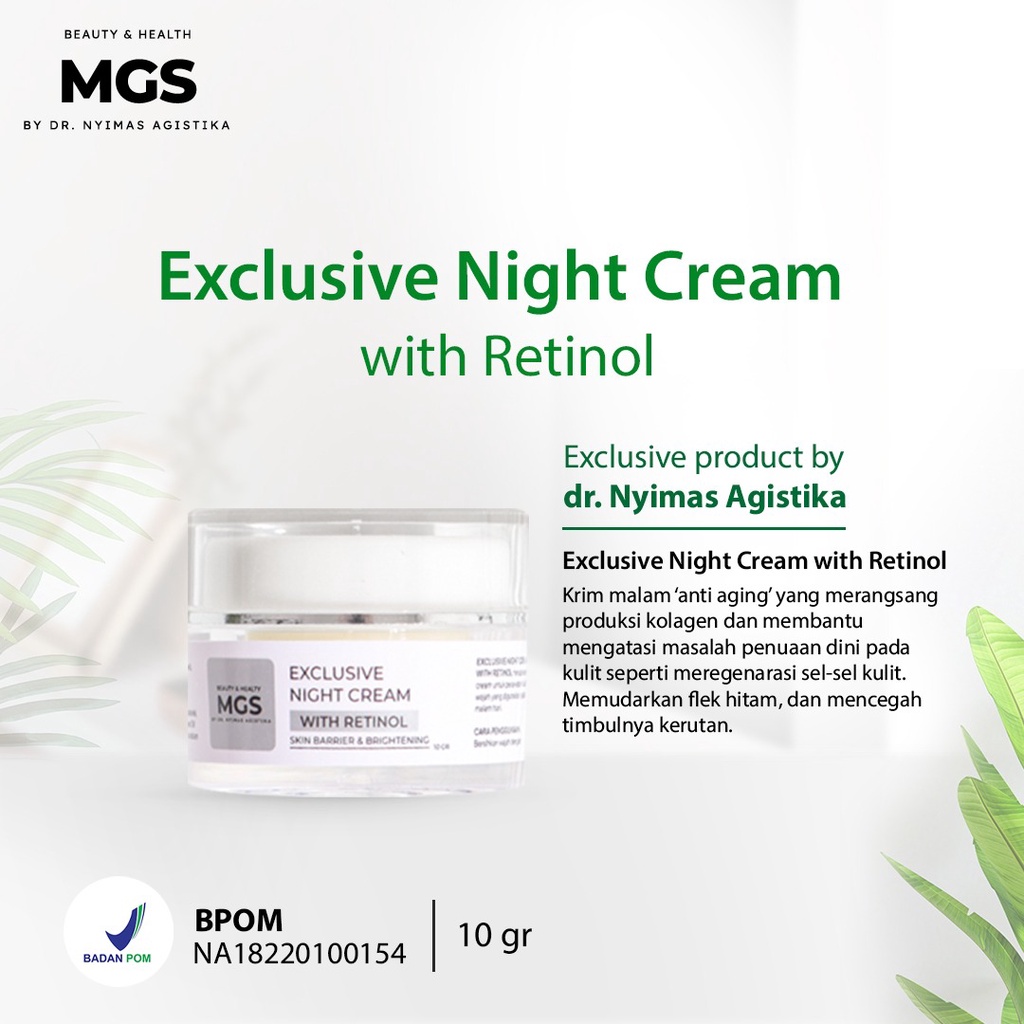 Cream Retinol. cream malam exclusive retinol